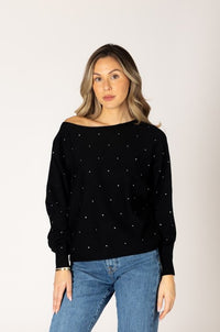 LYLA SWEATER LIGHTWEIGHT OFF THE SHOULDER