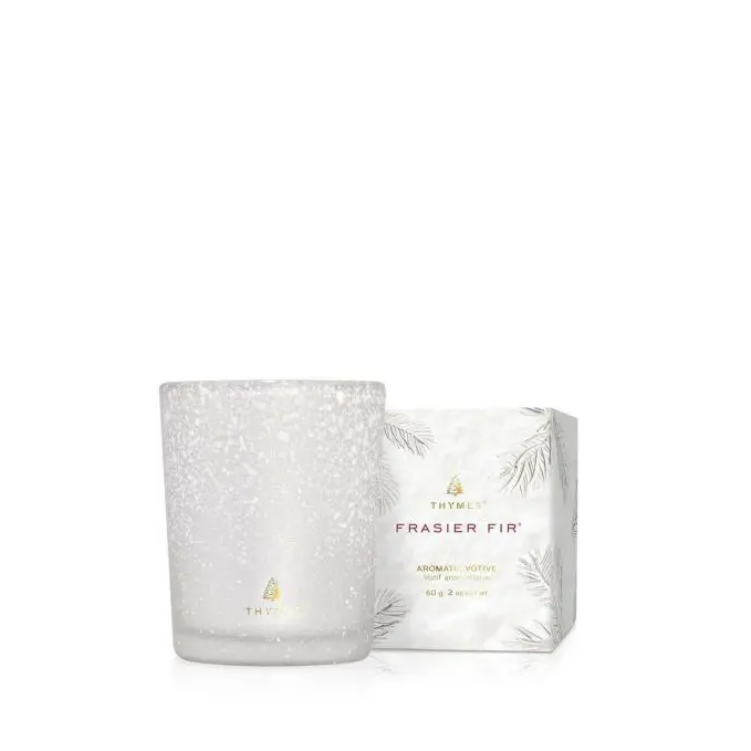 THYMES VOTIVE FLOCKED CANDLE