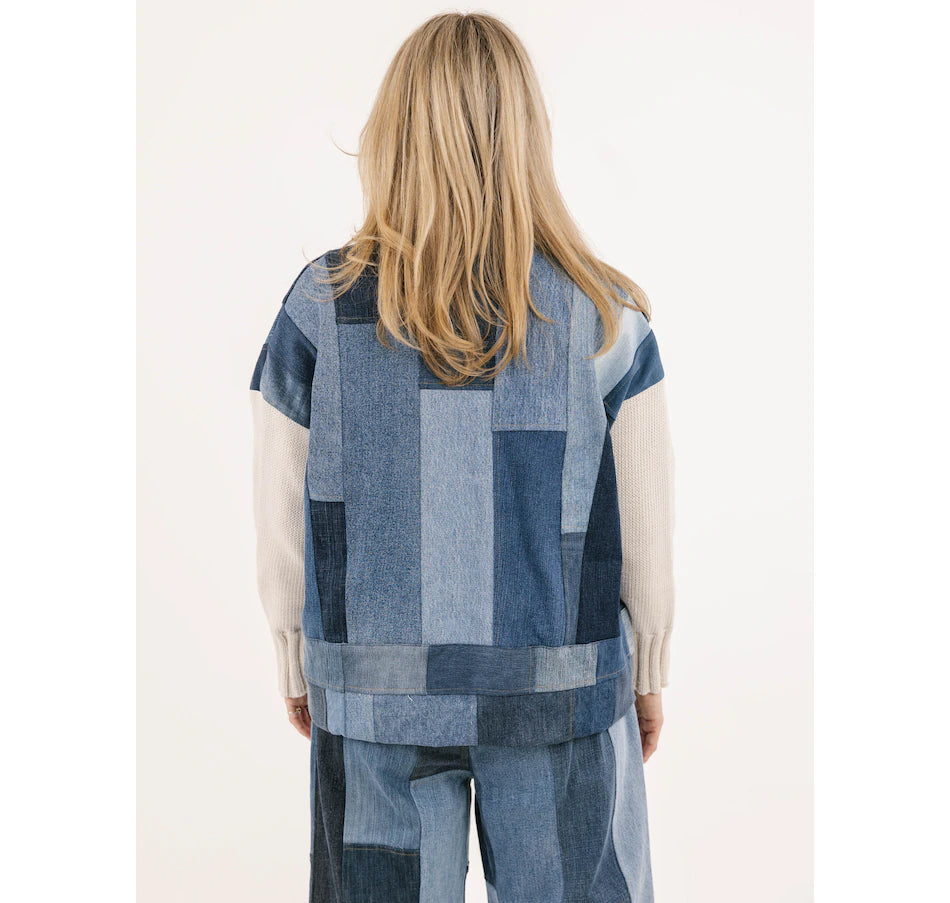 SHANNON CARDIGAN DENIM & KNIT