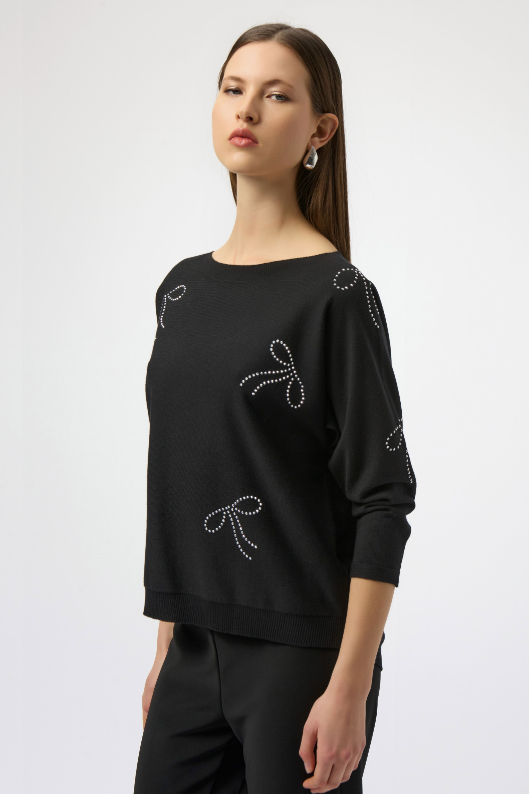 RIBKO SWEATER BOW RHINE