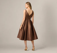 ADRIANNAP DRESS SLVLSS FLR MIDI V BACK