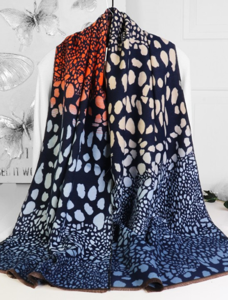 REVERSIBLE 3 TONE PRINTED SCARF