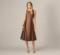 ADRIANNAP DRESS SLVLSS FLR MIDI V BACK