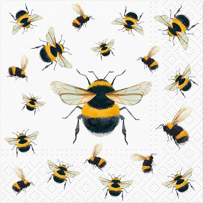 BEE COCKTAIL NAPKINS