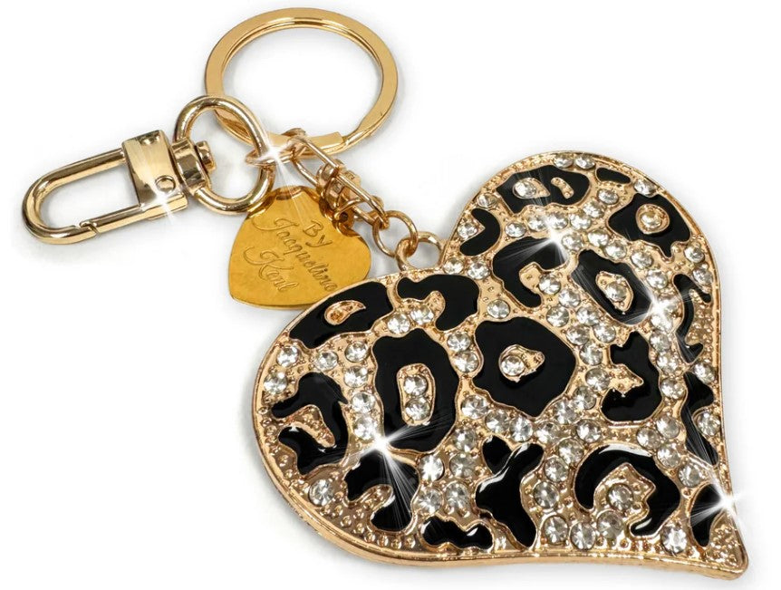 JACQUELINE KENT HEART AND LEOPARD PURSE CHARM