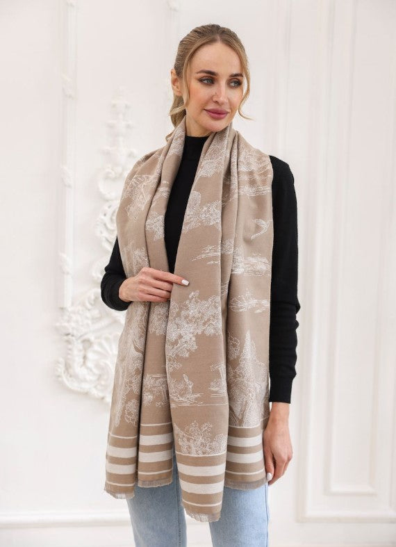 WELL SCARF BLANKET SCENERY