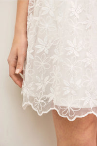 MUST SQ NK LACE FLR DRESS