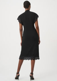 JOSEPH RIBKOFF DRESS LACE TRIM SHEATH
