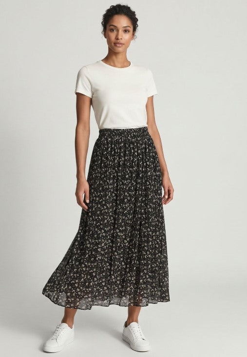 FLORAL PRINT SKIRT
