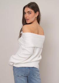 RD SWEATER OFF THE SHOULDER RIBBED