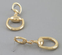 POLISHED TOGGLE DROP EARRINGS