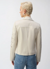 JOSEPH RIBKOFF JACKET FOILED FAUX SUEDE