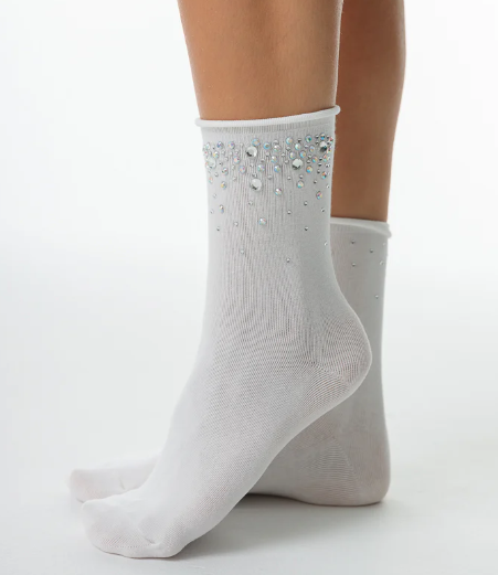 CRYSTAL HIGH ANKLE SOCKS