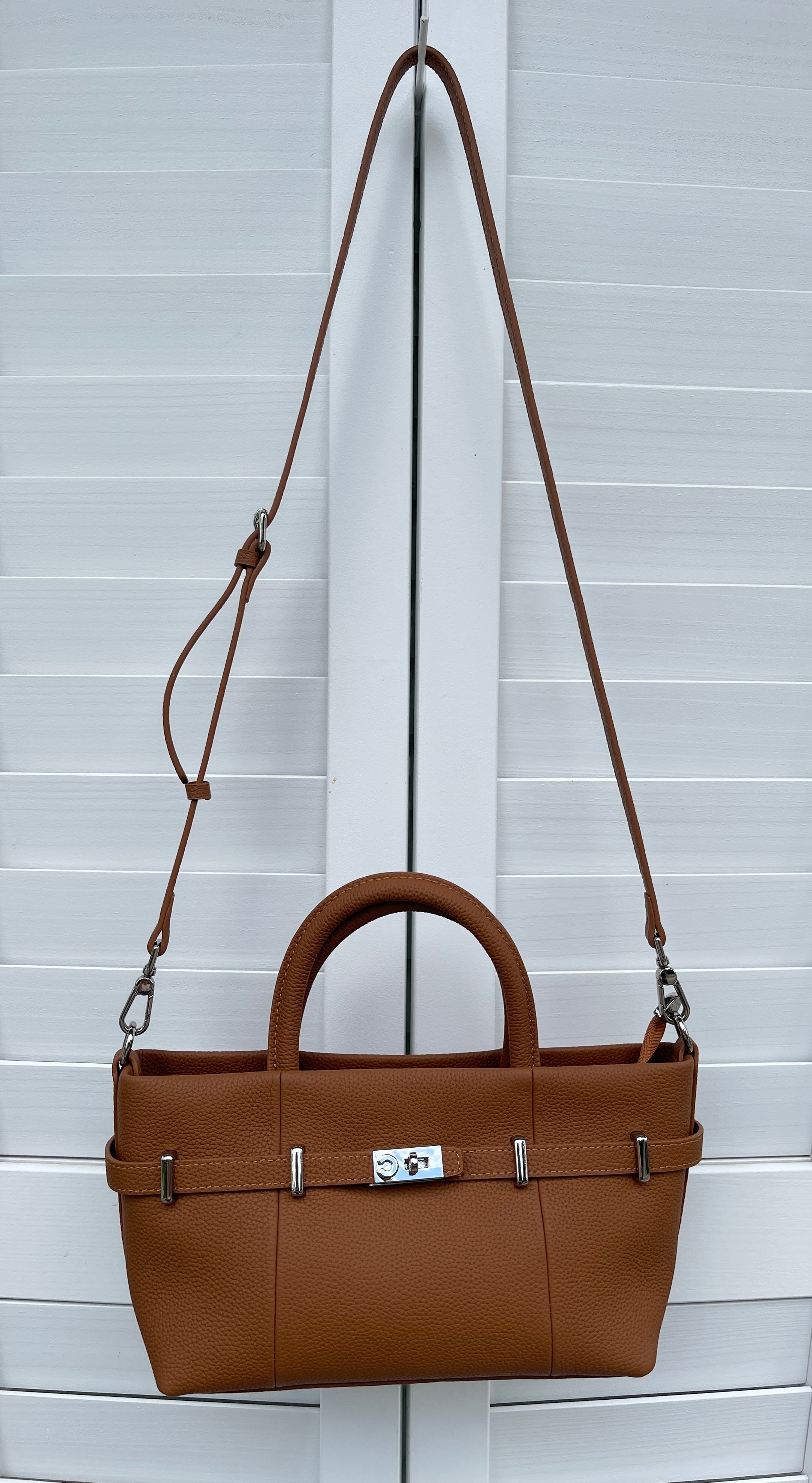 ITALIAN LEATHER SMALL BIRK STYLE BAG