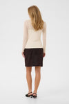 KAFFE TOP MESH LONG SLEEVE EMBELLISHMENT