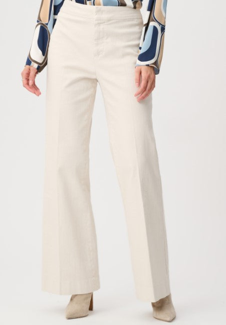 JOSEPH RIBKOFF PANT STRETCH DENIM HIGH RISE WIDE LEG