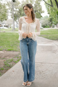 JUDY JEANS HI RIS WD LEG STARRY FLAIR
