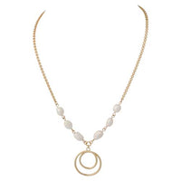 MERX NECKLACE CIRCLE PEARL