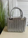 CRYST BAG SQUARE RHNSTN SMALL