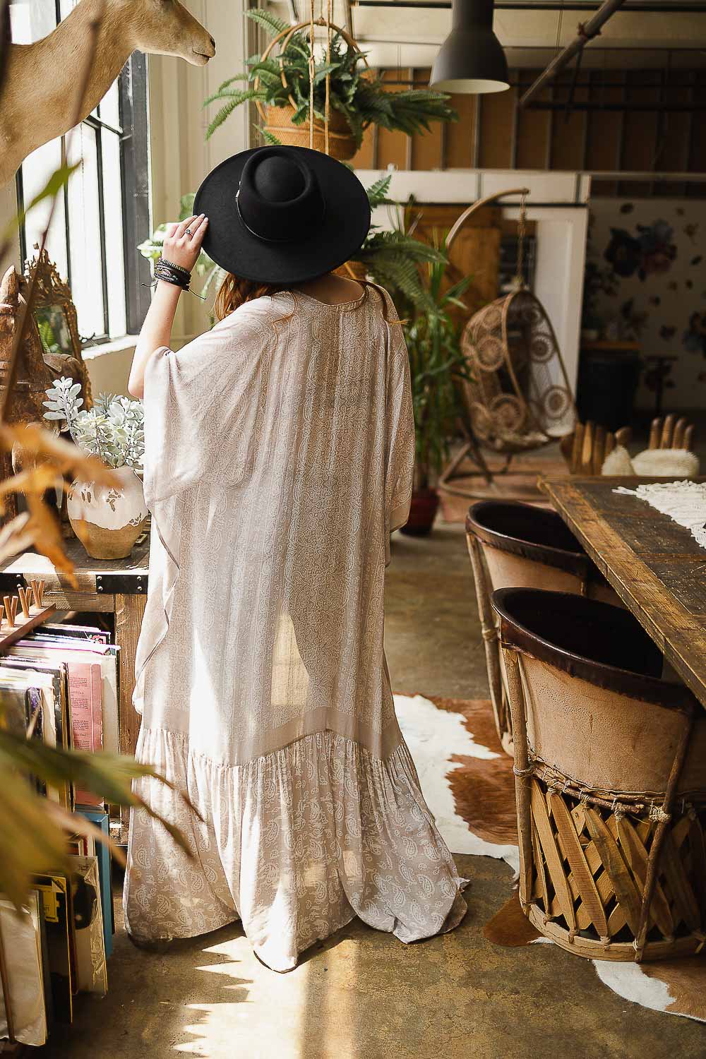 LONG PAISLEY KIMONO