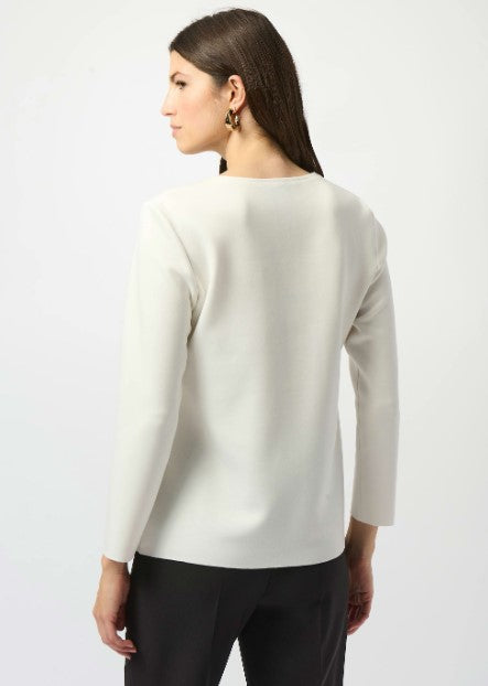 JOSEPH RIBKOFF SCUBA JERSEY STRAIGHT TOP