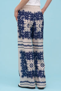 ASTRID PANT LINEN FEEL BANDANA PRINT