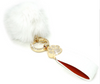 JACQUELINE KENT FAUX FUR POM POM KEYCHAIN