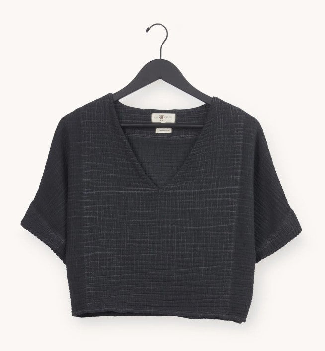 CRINKLE CROP TOP