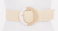 3AM BELT FAUX MARBLE MTL BUCKL