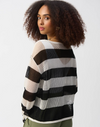 JOSEPH RIBKOFF STRIPED KNIT PULLOVER