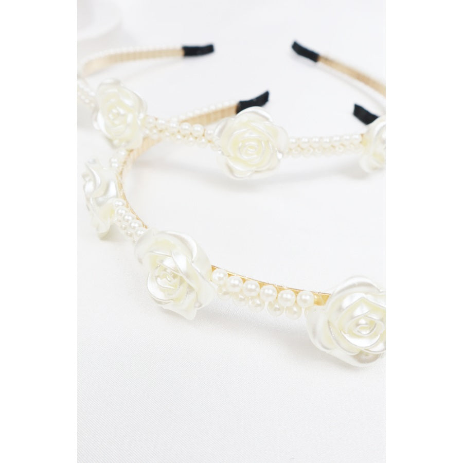 LOVE HEADBAND PEARL/ROSES