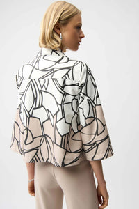 JOSEPH RIBKOFF ABSTRACT PRINT SWING JACKET
