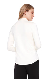 UP PONTE V NECK TOP