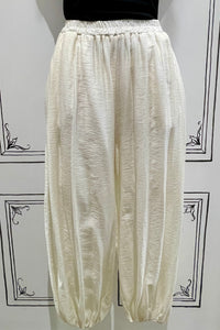 BALLOON  ELASTIC WAIST PANT
