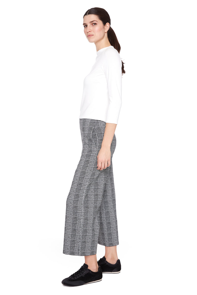 UP! PANT CROP HOUNDSTOOTH