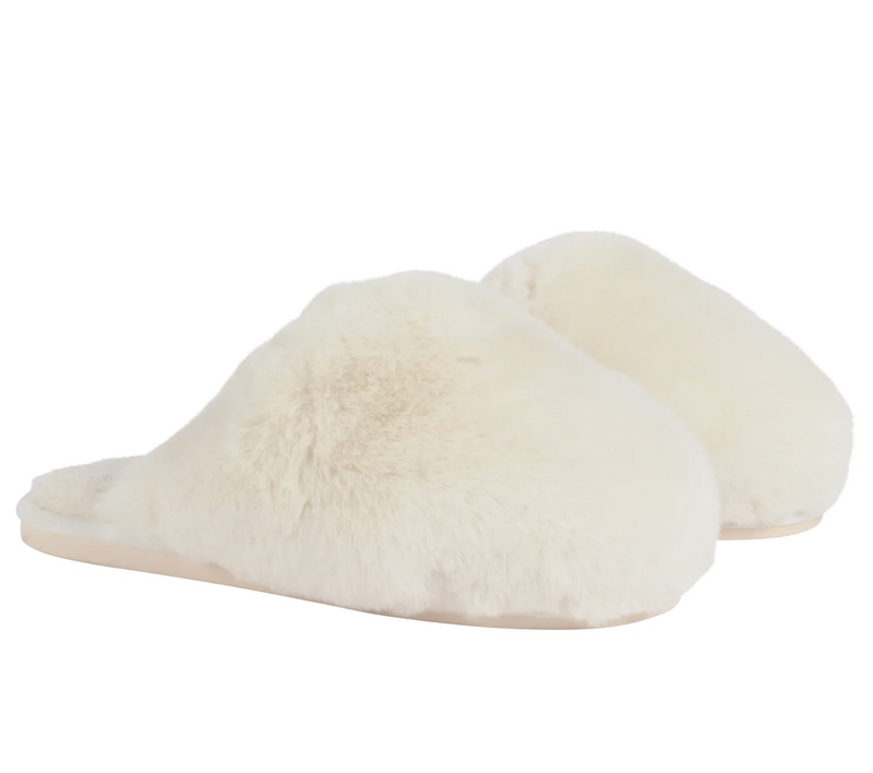 FAUX FUR SLIPPERS - PLUSH