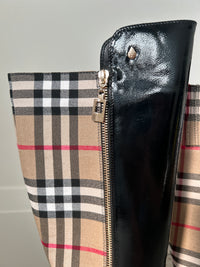 AQUA FLEX BOOT HIGH ZIP PLAID
