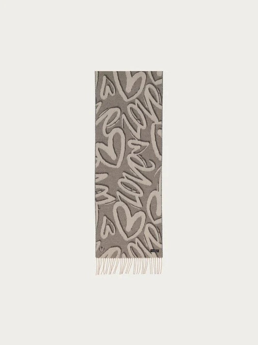 FRAAS SCARF LOVE GREY
