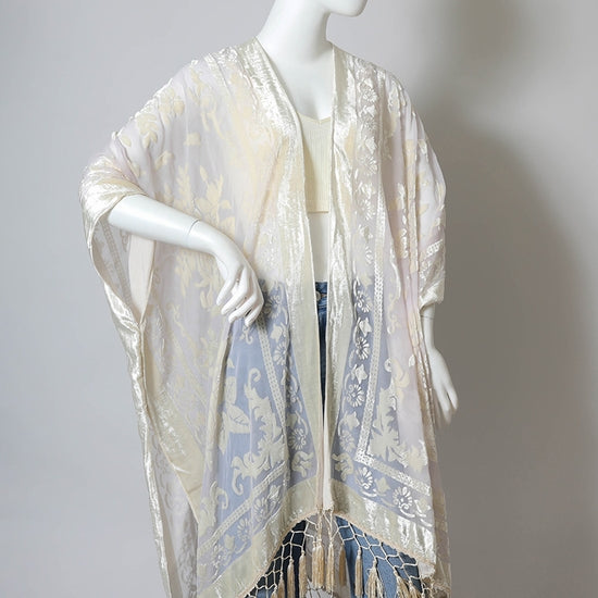 KIMONO VELVET TASSEL