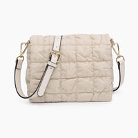 JEN & CO. QUILTED NYLON CROSSBODY