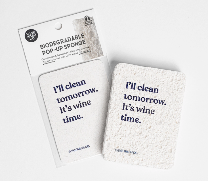 WINE WASH CO. BIODEGRADABLE POP UP SPONGE