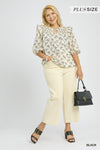 BOW PRINT BLOUSE