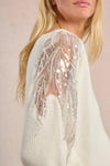 MOLLY SWEATER LACE SLV