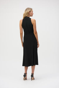 JOSEPH RIBKOFF SILKY KNIT FLARE DRESS