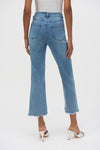 JOSEPH RIBKOFF CROP JEANS W/ EMBROIDERY