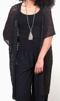 SUZIE B KIMONO POCORN KNIT MID