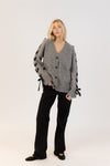 LYLA SWEATER CARDIGAN RIBBON SLV