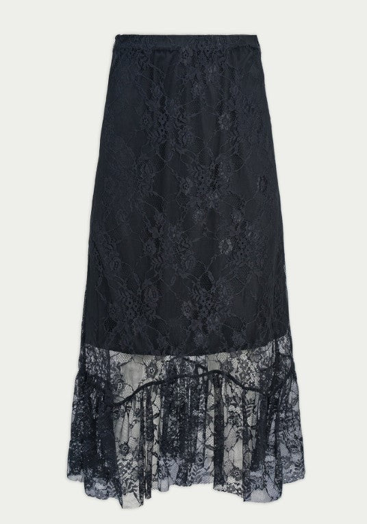 TEXTURED LACE WESTERN EDGE SKIRT