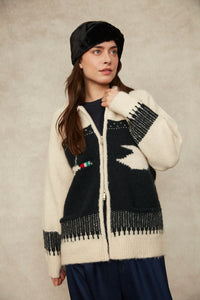 RD SWEATER ZIP UP CARDI MALLARD