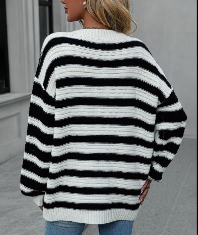 MISS S SWEATER OVERSIZED STRIPED